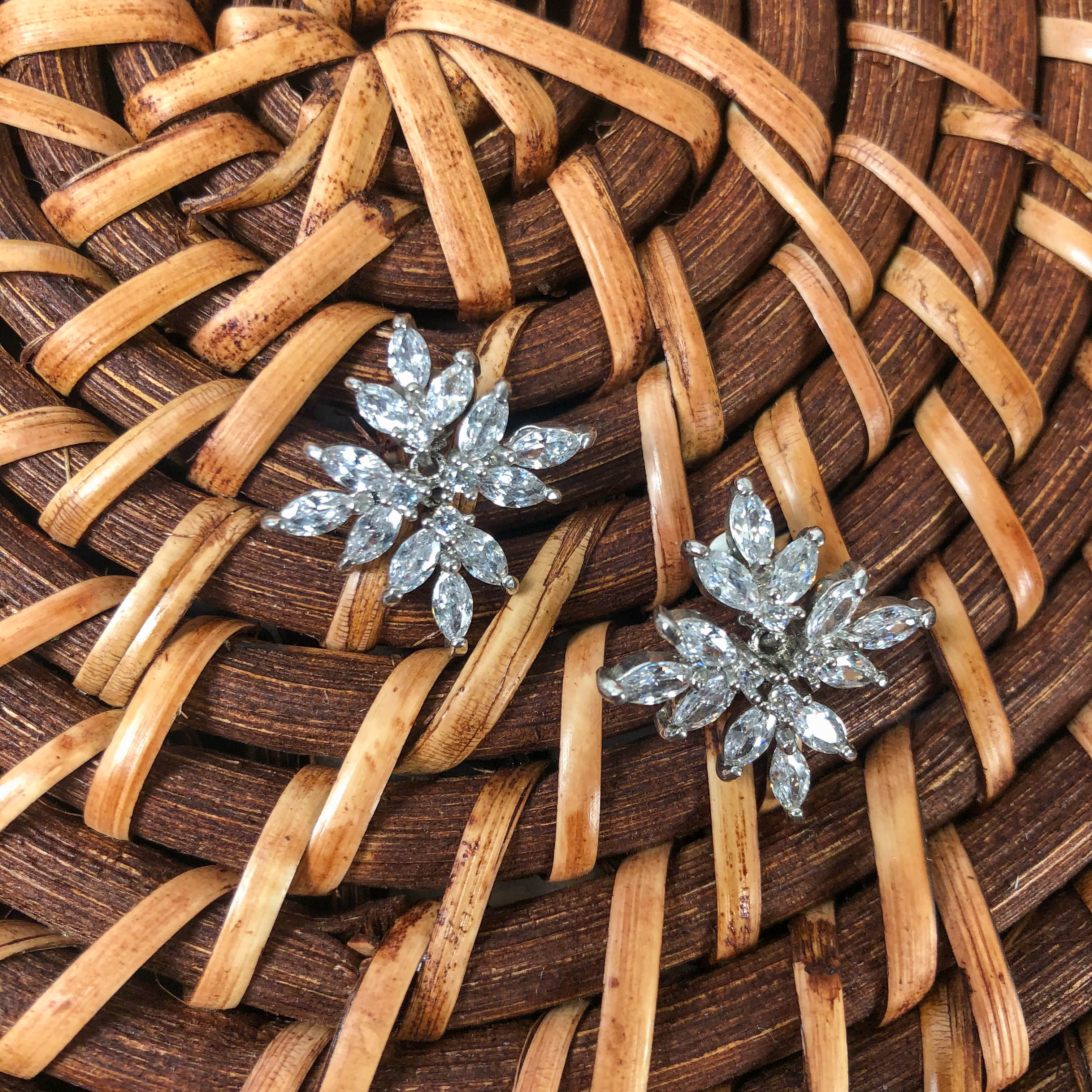 Keren Wolf Mini Crystal Cascading Earrings