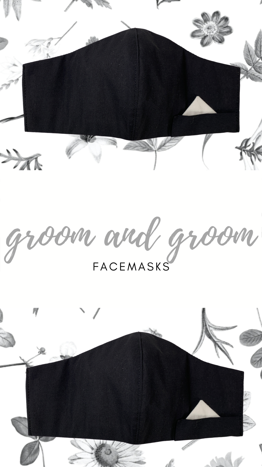 Mr + Mr Classic Facemask | Black